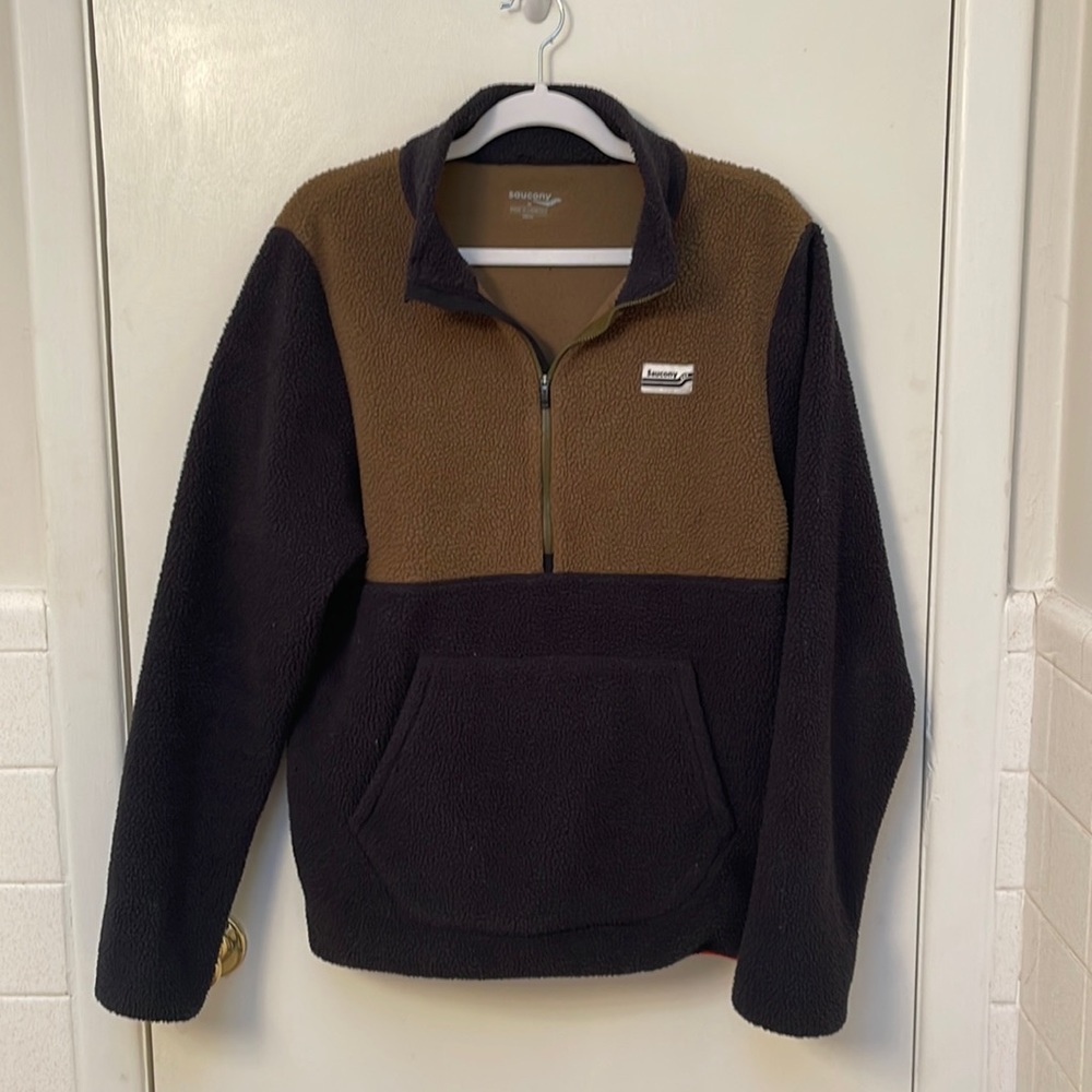 Saucony Sherpa fleece medium mens black brown